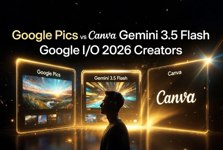 Google Pics vs Canva + Gemini 3.5 Flash 4x Faster: What Google I/O 2026 Means for Content Creators