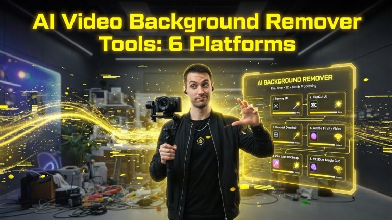 AI Video Background Remover Tools: 6 Platforms That Save 90% of Editing Time
