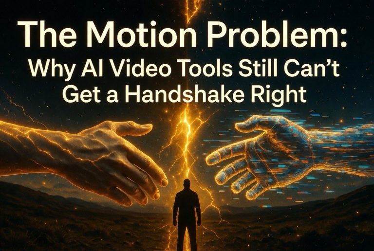 The Motion Problem — Why AI Video Tools Still Can’t Get a Handshake Right