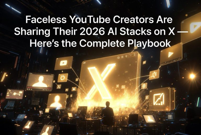 Faceless YouTube Creators Are Sharing Their 2026 AI Stacks on X — Here’s the Complete Playbook
