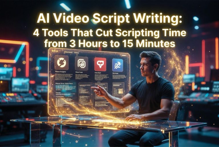 AI Video Script Writing: 4 Tools That Cut Scripting Time From 3 Hours to 15 Minutes