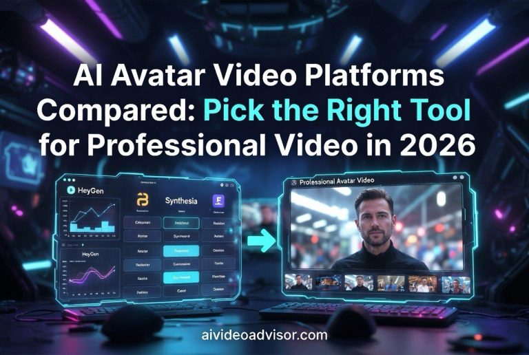 Holographic comparison of AI avatar video platforms for professional content creation