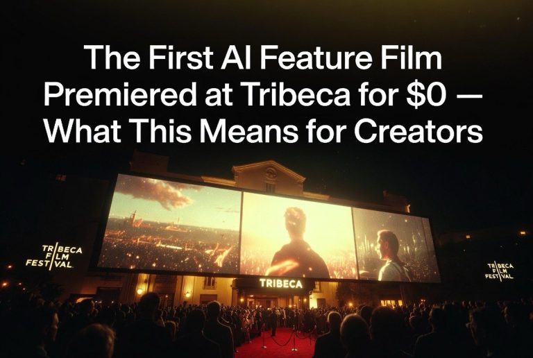 The First AI Feature Film Premiered at Tribeca for $2,000 — What This Means for Creators