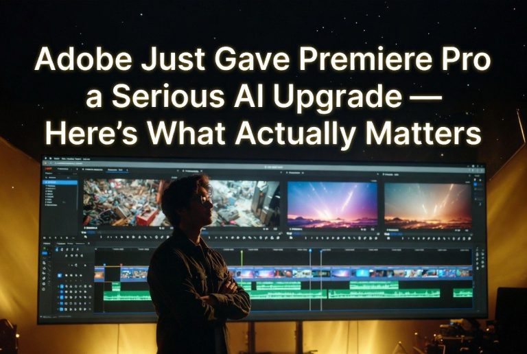 Adobe Just Gave Premiere Pro a Serious AI Upgrade — Here’s What Actually Matters