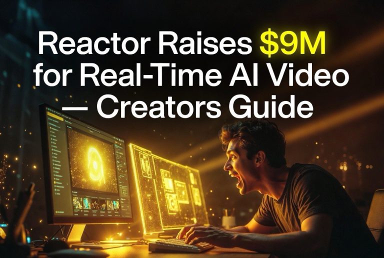 Reactor Raises 9M for Real-Time AI Video — Creators Guide
