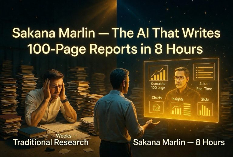 Sakana Marlin: The AI That Writes 100-Page Reports in 8 Hours