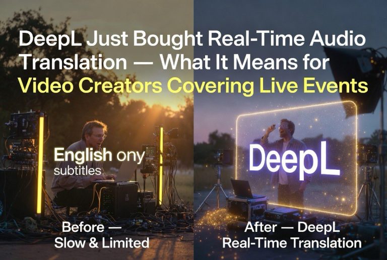 DeepL Just Bought Real-Time Audio Translation — What It Means for Video Creators Covering Live Events