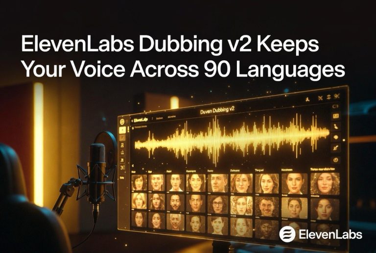 ElevenLabs Dubbing v2 Keeps Your Voice Across 90+ Languages