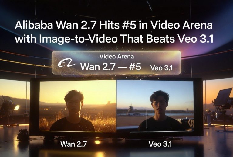 Alibaba Wan 2.7 Hits #5 in Video Arena With Image-to-Video That Beats Veo 3.1
