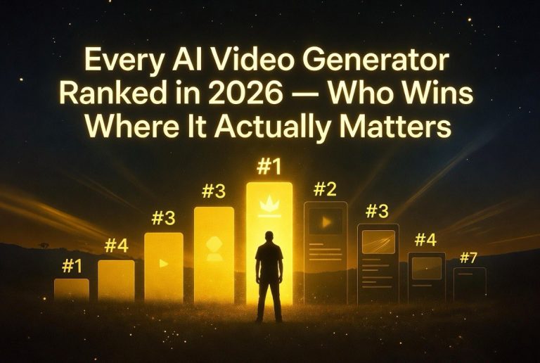 Every AI Video Generator Ranked in 2026 — Who Wins Where It Actually Matters