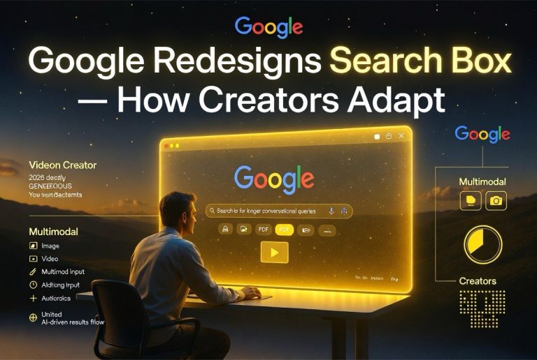 Google Redesigns Search Box — How Creators Adapt