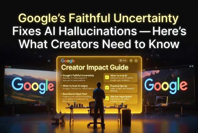 Google’s ‘Faithful Uncertainty’ Fixes AI Hallucinations — Here’s What Creators Need to Know