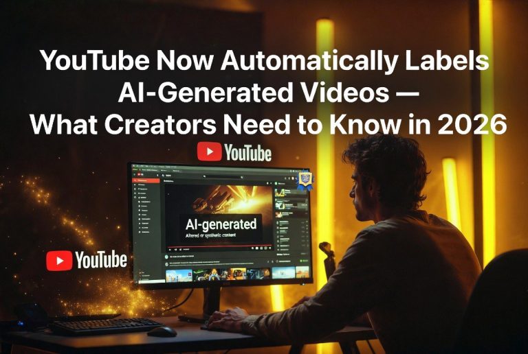 YouTube Now Automatically Labels AI-Generated Videos — What Creators Need to Know in 2026