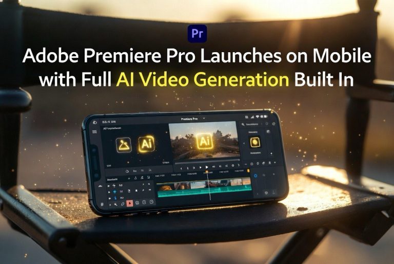 Adobe Premiere Pro Launches on Mobile With Full AI Video Generation Built In