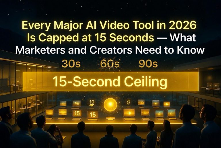 Every Major AI Video Tool in 2026 Is Capped at 15 Seconds — What Marketers and Creators Need to Know