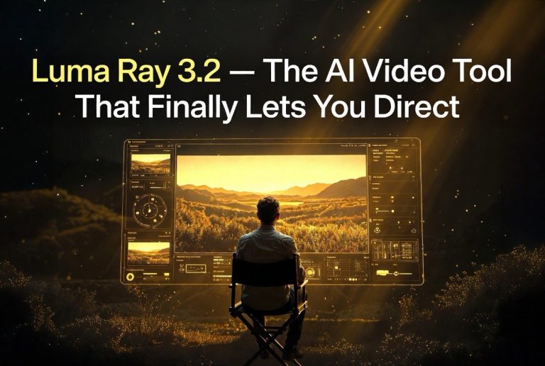 Luma Ray 3.2: The AI Video Tool That Finally Lets You Direct