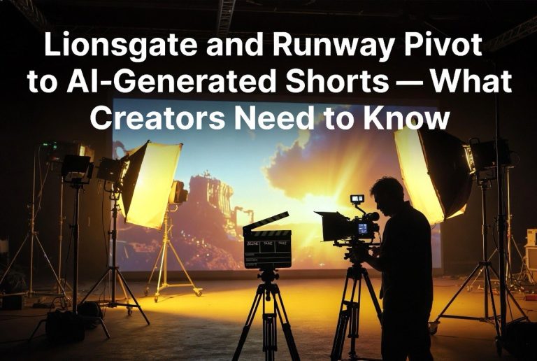 Lionsgate and Runway Pivot to AI-Generated Shorts — What Creators Need to Know