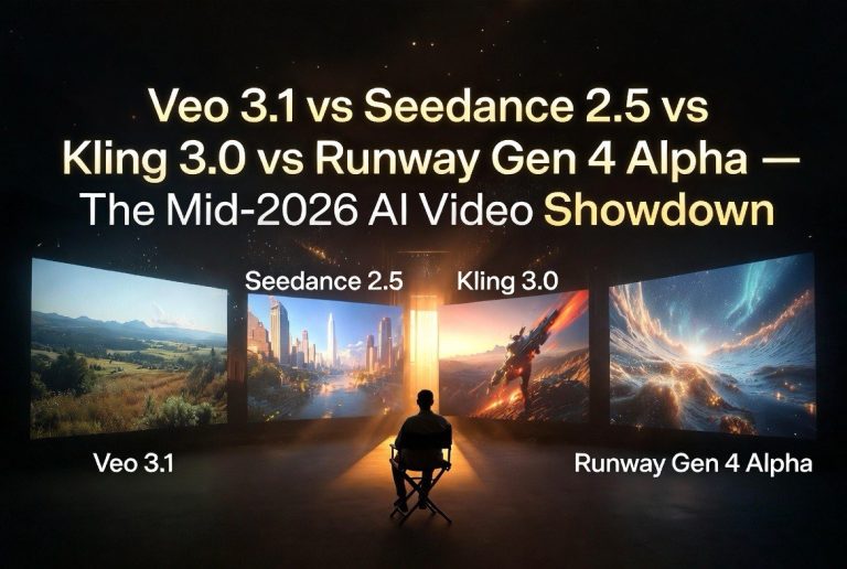 Veo 3.1 vs Seedance 2.5 vs Kling 3.0 vs Runway Gen-4 Alpha — The Mid-2026 AI Video Showdown