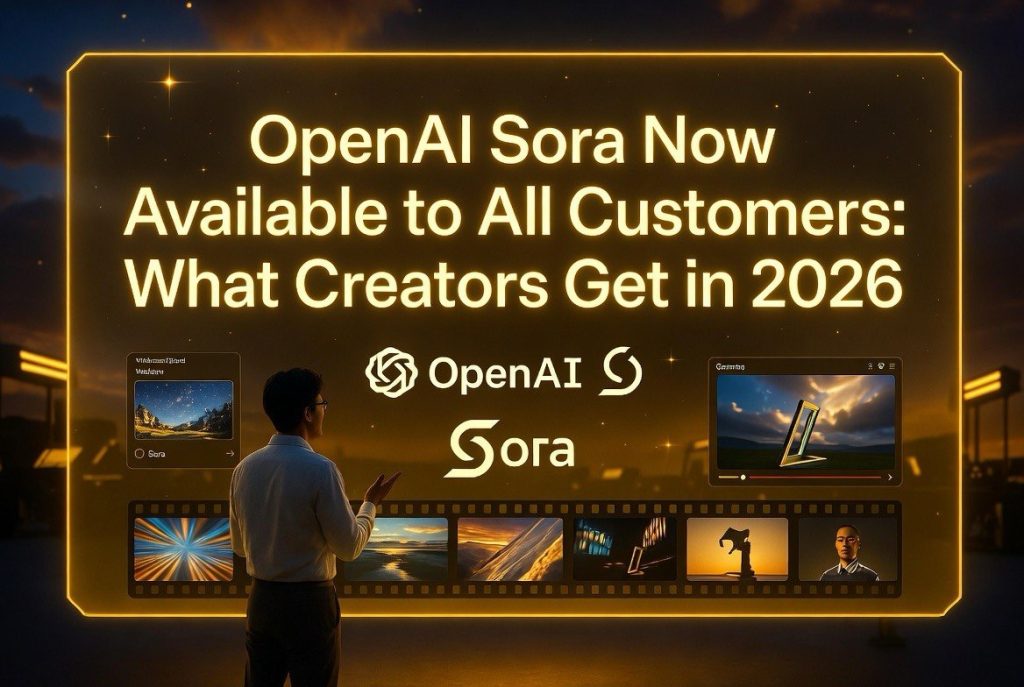 OpenAI Sora Now Available to All Customers: What Creators Get in 2026 ...