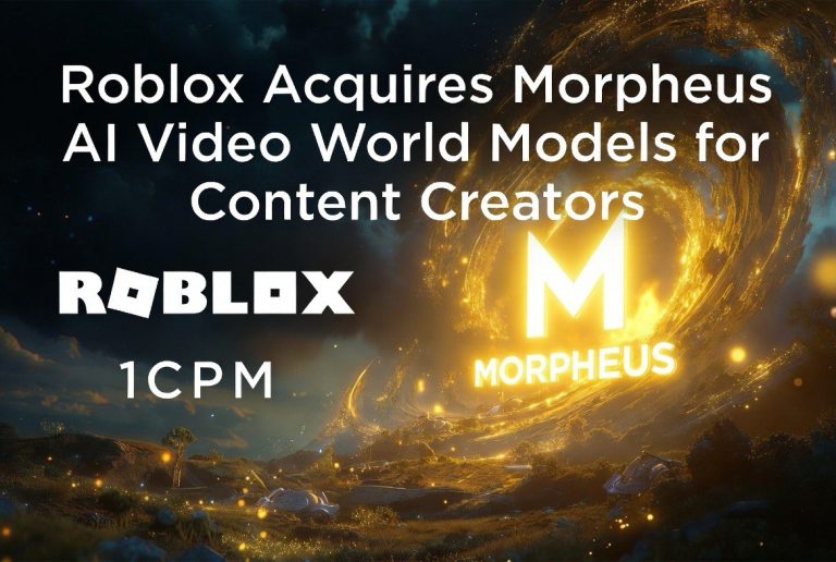 Roblox Acquires Morpheus AI — What Video World Models Mean for Content Creators
