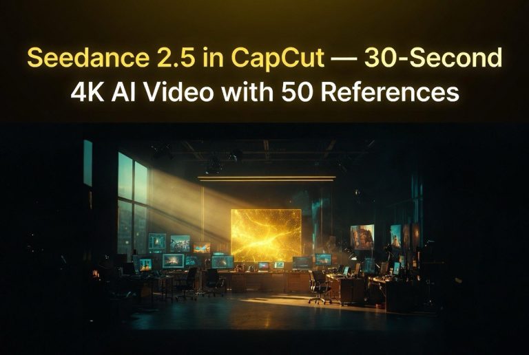 Seedance 2.5 in CapCut: 30-Second 4K AI Video With 50 References