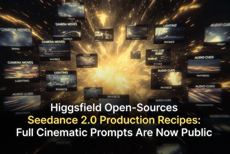 Higgsfield Open-Sources Seedance 2.0 Production Recipes: Full Cinematic Prompts Are Now Public
