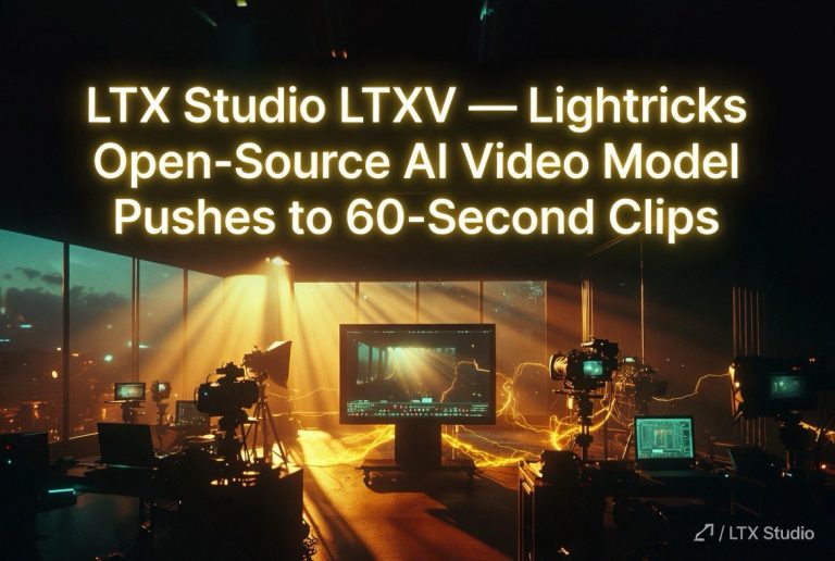 LTX Studio LTXV: Lightricks Open-Source AI Video Model Pushes to 60-Second Clips