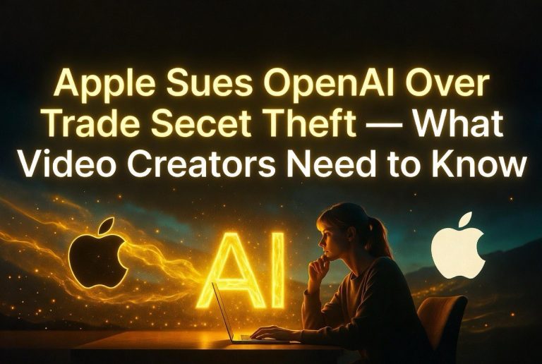 Apple Sues OpenAI Over Trade Secret Theft: What Video Creators Need to Know