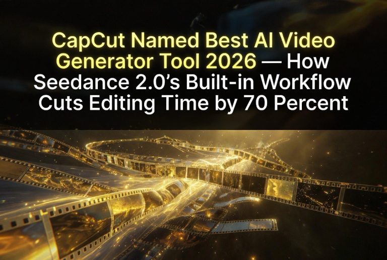 CapCut Named Best AI Video Generator Tool 2026 — How Seedance 2.0’s Built-In Workflow Cuts Editing Time by 70 Percent