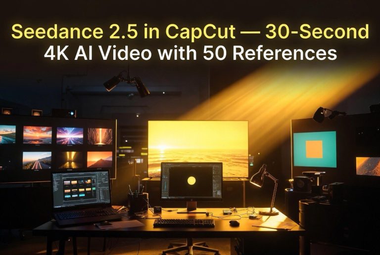 Seedance 2.5 in CapCut — 30-Second 4K AI Video With 50 References