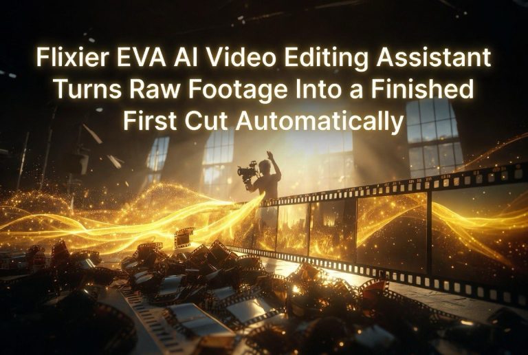 Flixier Eva AI Video Editing Assistant Turns Raw Footage Into a Finished First Cut Automatically