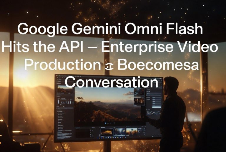 Google Gemini Omni Flash Hits the API — Enterprise Video Production Becomes a Conversation
