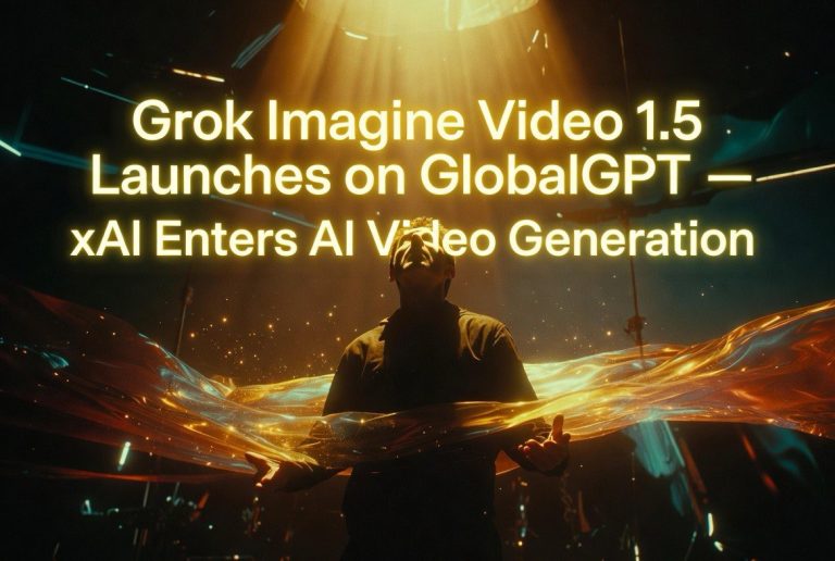 Grok Imagine Video 1.5 Launches on GlobalGPT: xAI Enters AI Video Generation