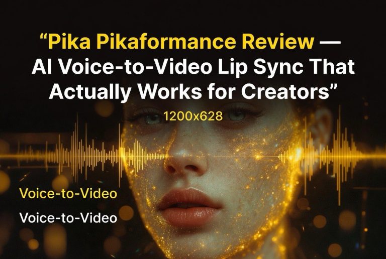 Pika Pikaformance Review — AI Voice-to-Video Lip Sync That Actually Works for Creators