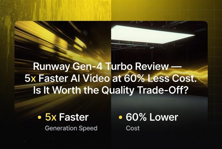 Runway Gen-4 Turbo Review — 5x Faster AI Video at 60% Less Cost. Is It Worth the Quality Trade-Off?