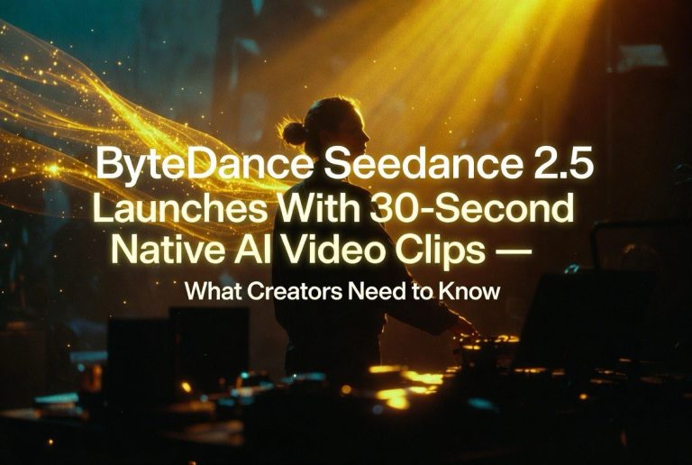 ByteDance Seedance 2.5 Launches With 30-Second Native AI Video Clips — What Creators Need to Know