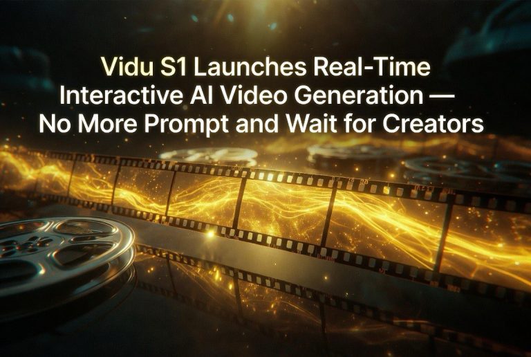 Vidu S1 Launches Real-Time Interactive AI Video Generation — No More Prompt-and-Wait for Creators