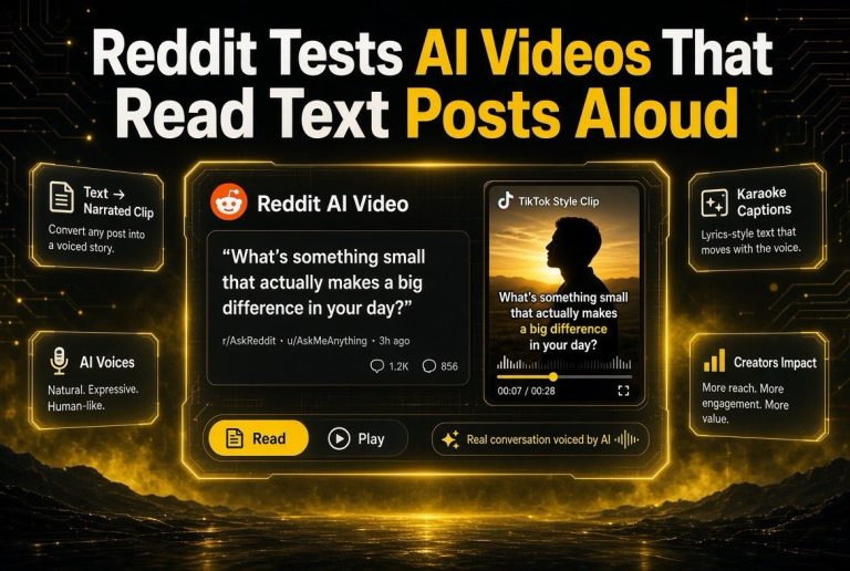 Reddit Tests AI Videos That Read Text Posts Aloud