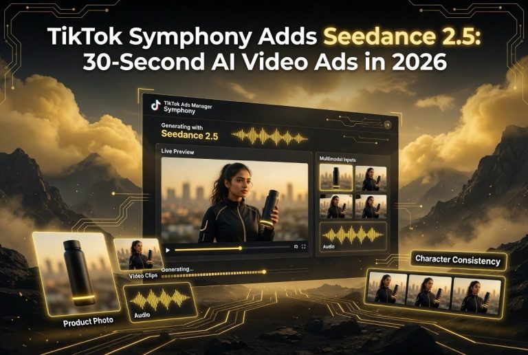 TikTok Symphony Adds Seedance 2.5: 30-Second AI Video Ads in 2026