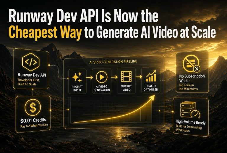Runway Dev API Is Now the Cheapest Way to Generate AI Video at Scale