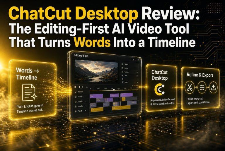 ChatCut Desktop Review: The Editing-First AI Video Tool That Turns Words Into a Timeline