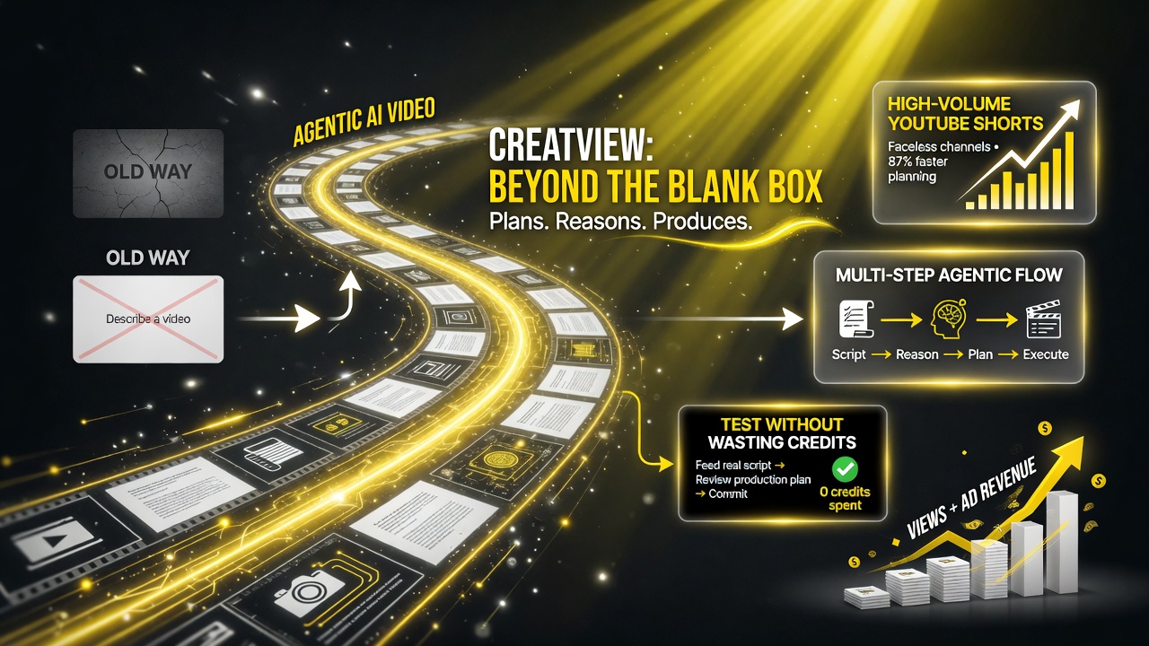 CreatView in the agentic AI video wave for creators