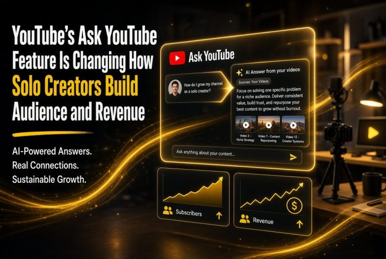 YouTube’s “Ask YouTube” Feature Is Changing How Solo Creators Build Audience and Revenue
