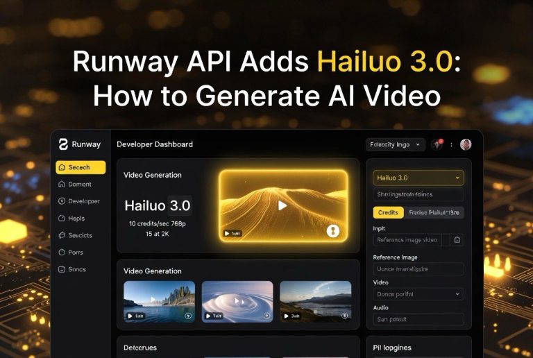 Runway API Adds Hailuo 3.0: How to Generate AI Video