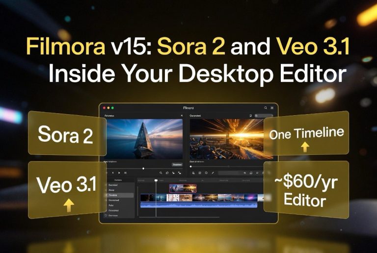 Filmora v15: Sora 2 and Veo 3.1 Inside Your Desktop Editor