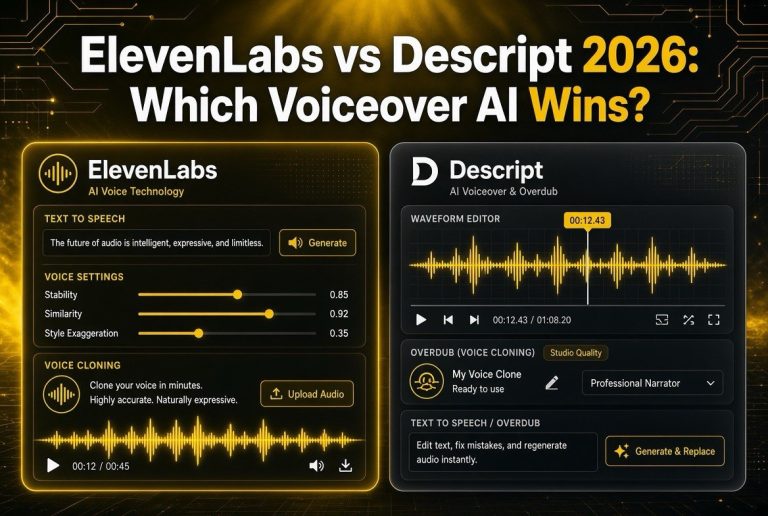 ElevenLabs vs Descript 2026: Which Voiceover AI Wins?