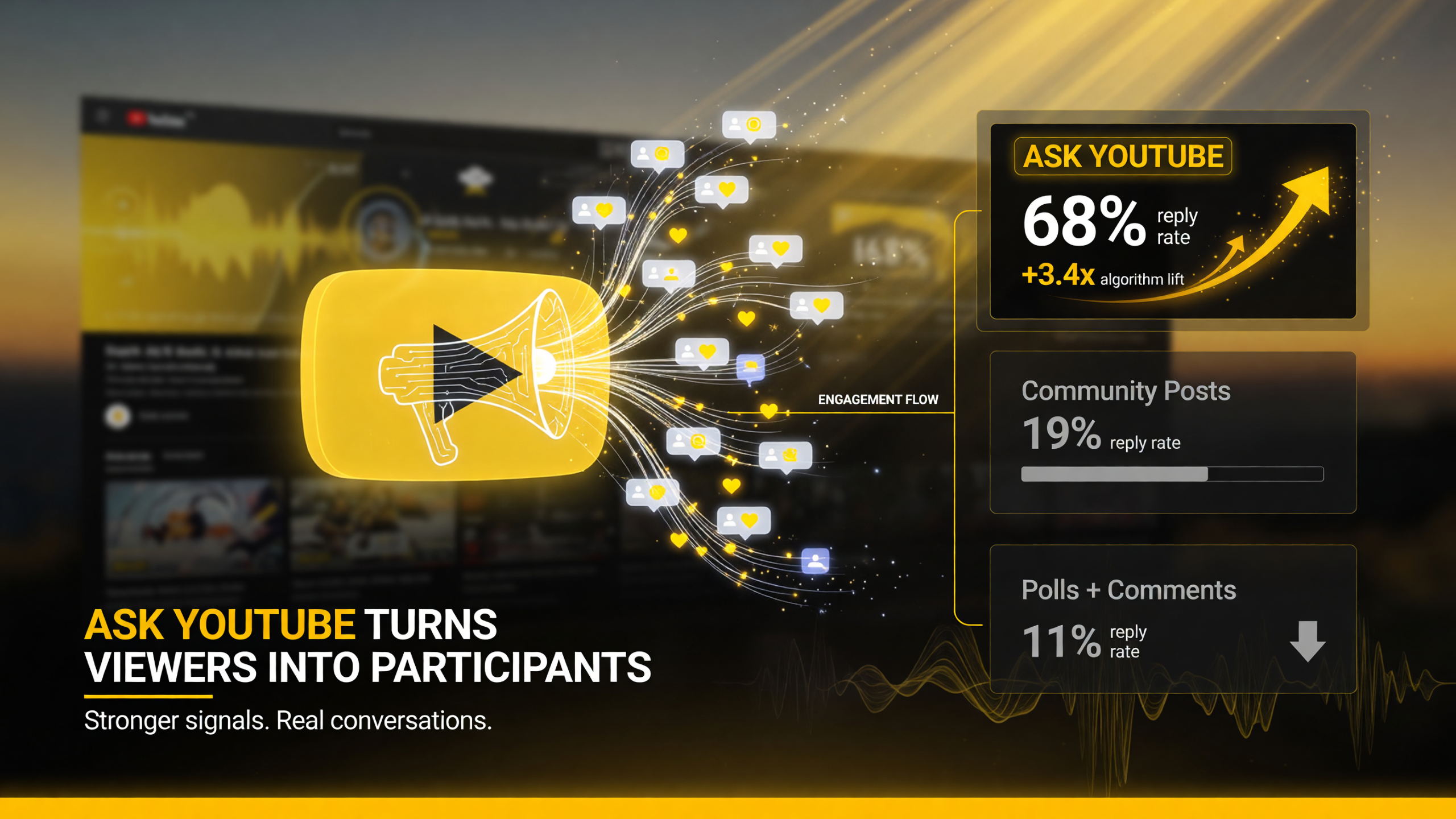 Ask YouTube vs Community Posts vs Polls vs Comments reply rates and algorithm lift