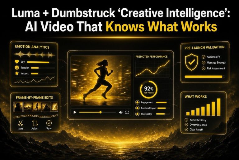 Luma + Dumbstruck ‘Creative Intelligence’: AI Video That Knows What Works