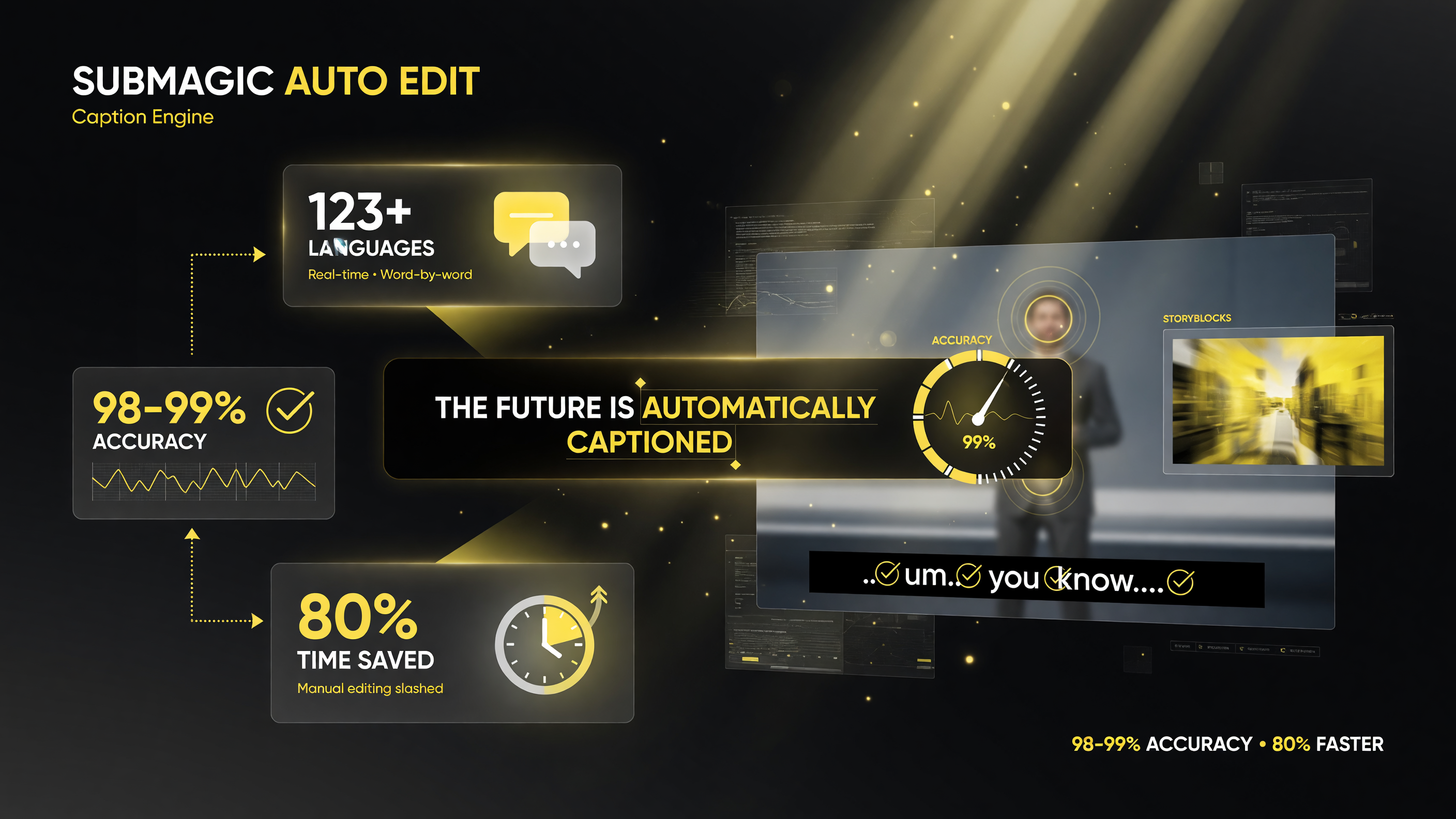 The four things Submagic Auto Edit automates