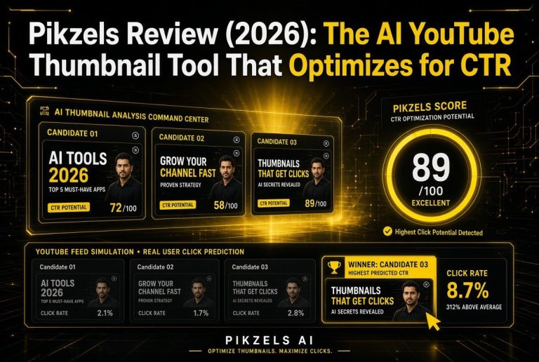 Pikzels Review (2026): The AI YouTube Thumbnail Tool That Optimizes for CTR